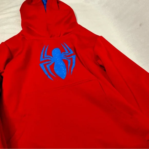 Marvel Spider-Man Pullover Hoodie Size Small 6/7 - Picture 2 of 7